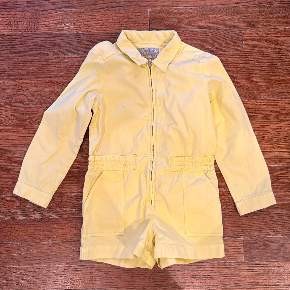 Bonpoint romper size 6 - so adorable! Lemon yellow.